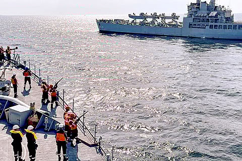 RSNF traines complete Afloat Training Course in India